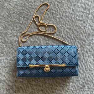 Handmade Woven Clutch Bag – Sky Blue